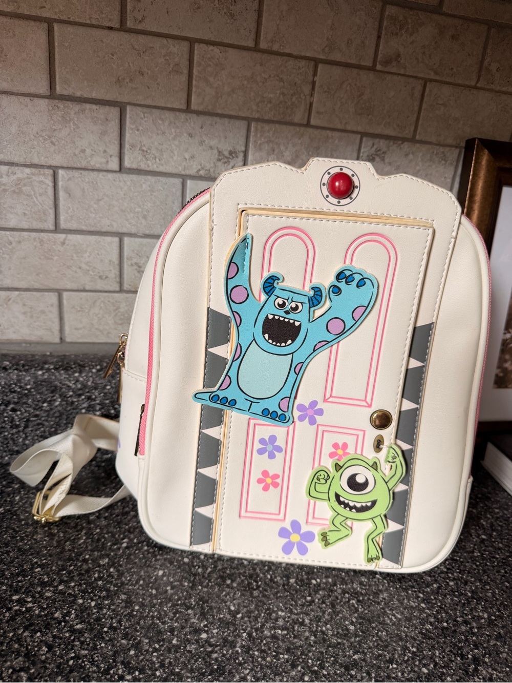 Loungefly Cream Monsters University Backpack - Sulley & Mike